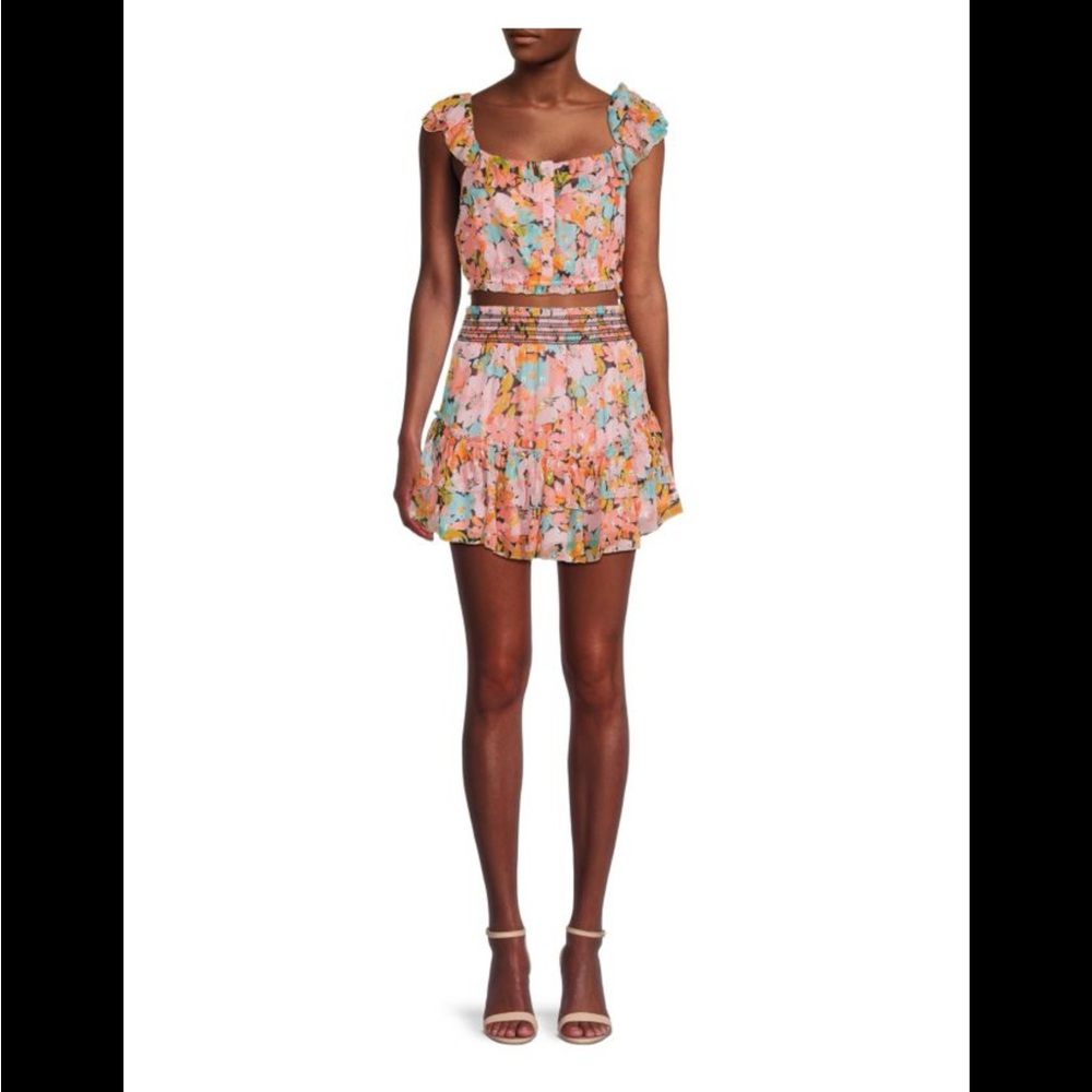 Saylor Floral Ruffle Mini Set